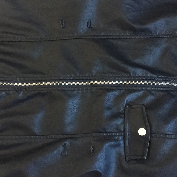 L H&M LEATHER DRESS - Picture 6 of 7